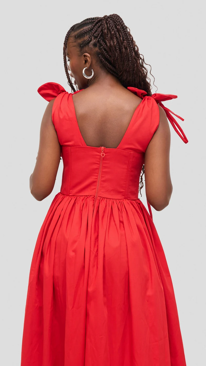 Izulu Wangechi Dress - Red