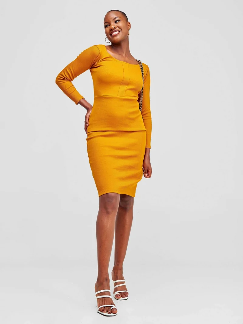 TimyT Urban Wear Official Dress - Mustard