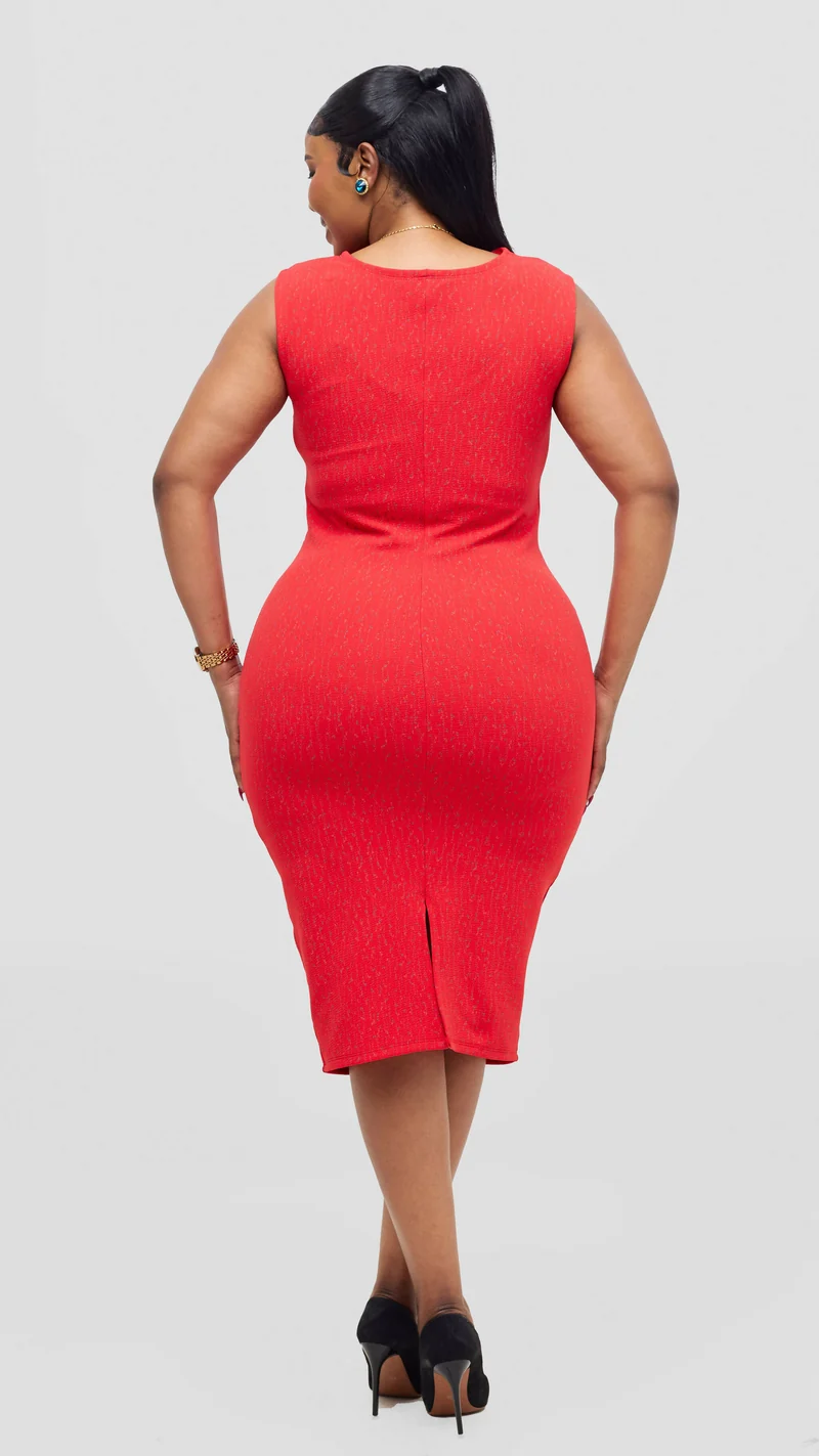 Lizola Amelie Bodycon Dress - Red