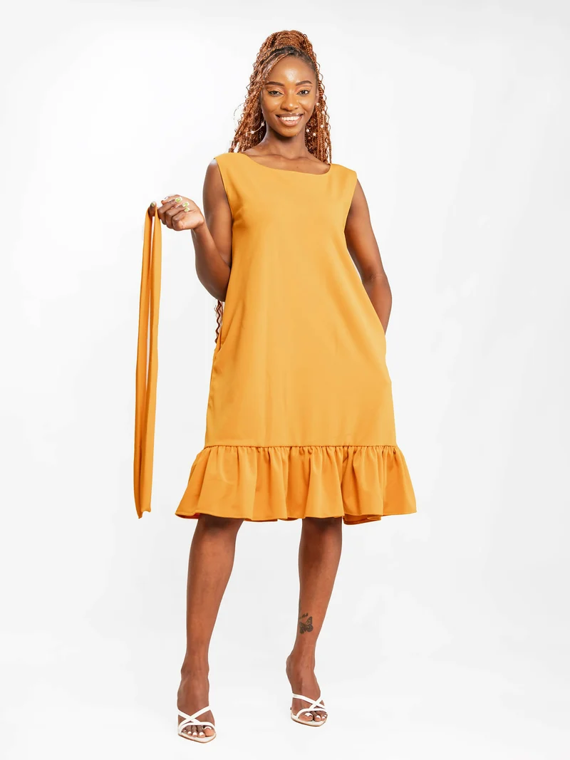 Da'Joy Fashions Lithara Dress - Mustard