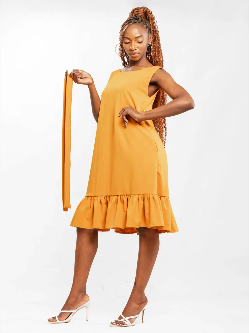 Da'Joy Fashions Lithara Dress - Mustard