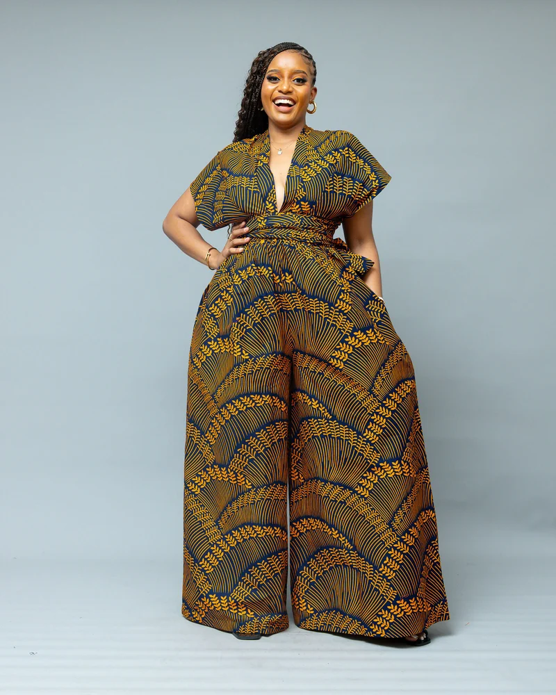 African Yuva Nyarai Infinity Jumpsuit - African Print