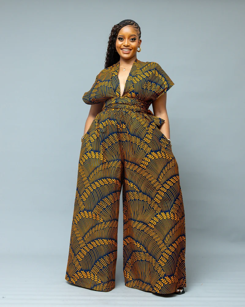 African Yuva Nyarai Infinity Jumpsuit - African Print