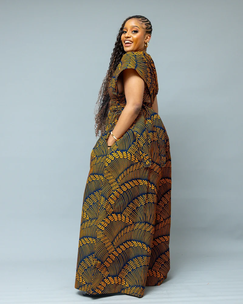 African Yuva Nyarai Infinity Jumpsuit - African Print