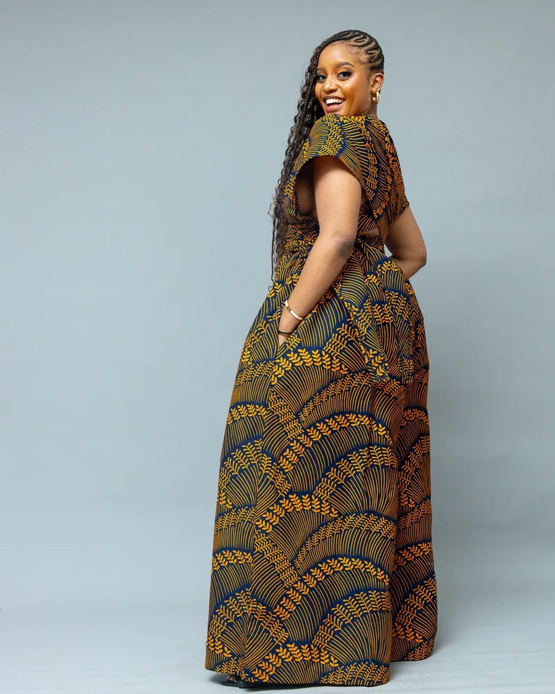African Yuva Nyarai Infinity Jumpsuit - African Print