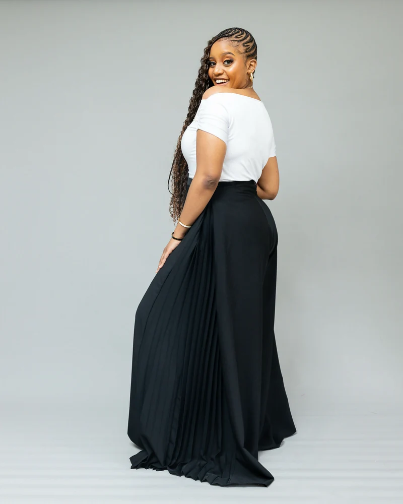 African Yuva Serro Palazzo Pant - Black