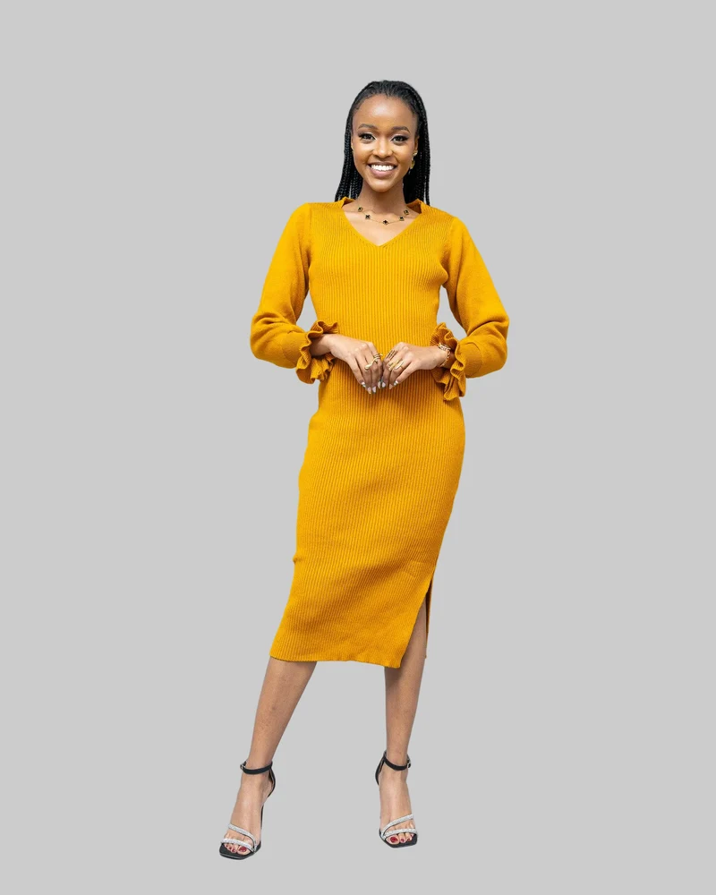Afriwia Twilight Dress - Mustard