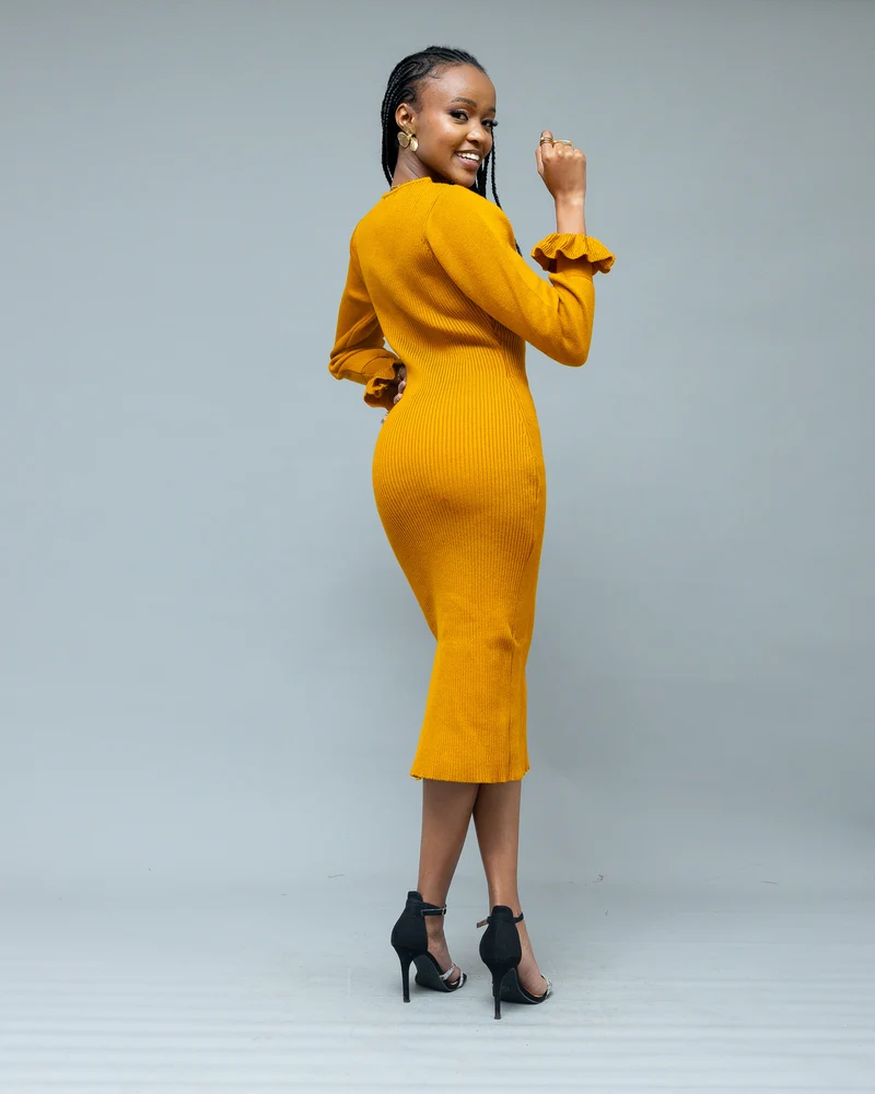 Afriwia Twilight Dress - Mustard