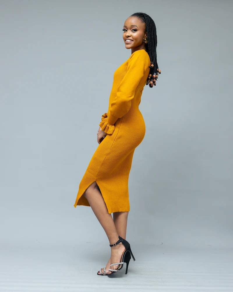 Afriwia Twilight Dress - Mustard