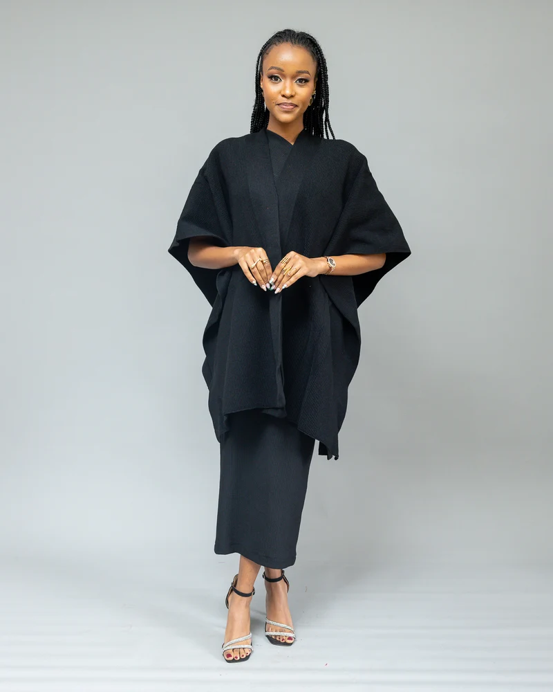 Afriwia Kilimanjaro Shawl - Black