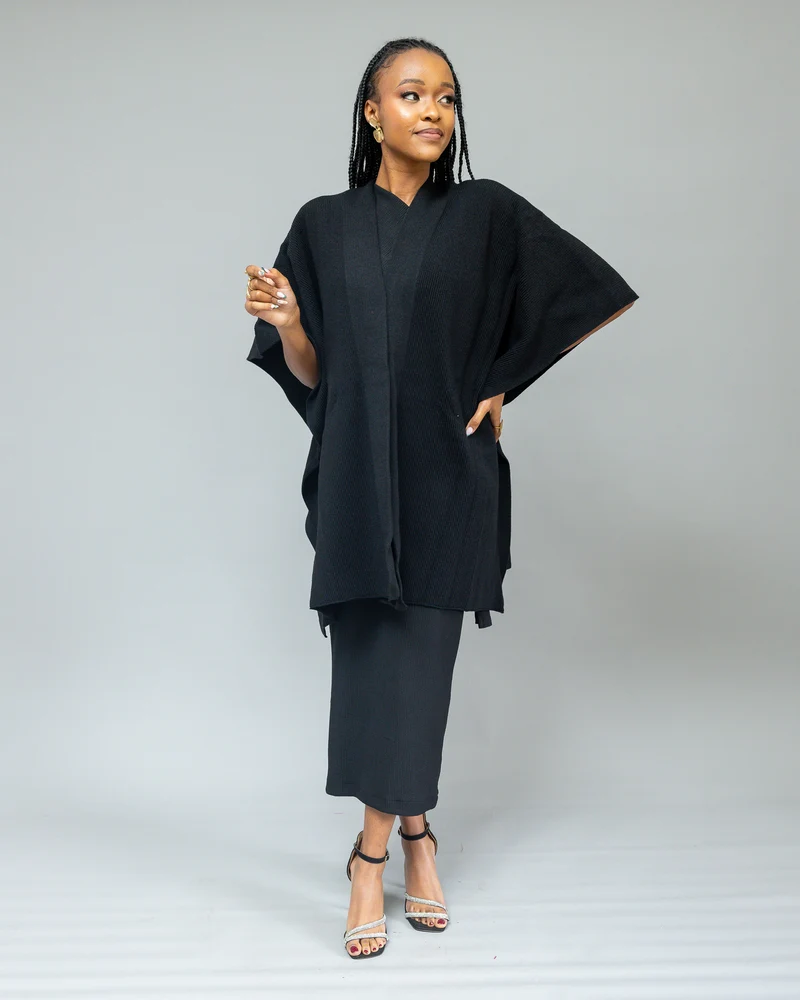 Afriwia Kilimanjaro Shawl - Black