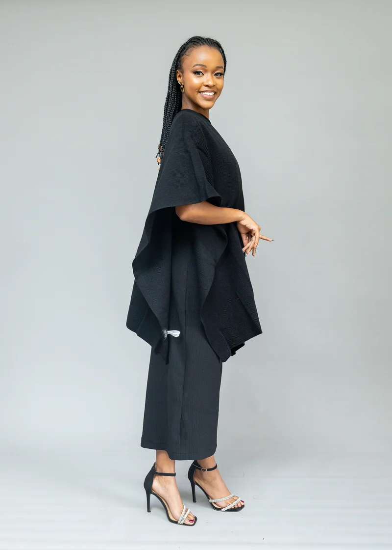 Afriwia Kilimanjaro Shawl - Black