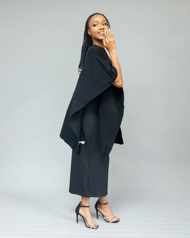 Afriwia Kilimanjaro Shawl - Black