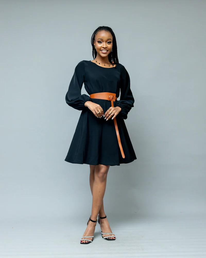 Afriwia Aura Shift Dress - Black