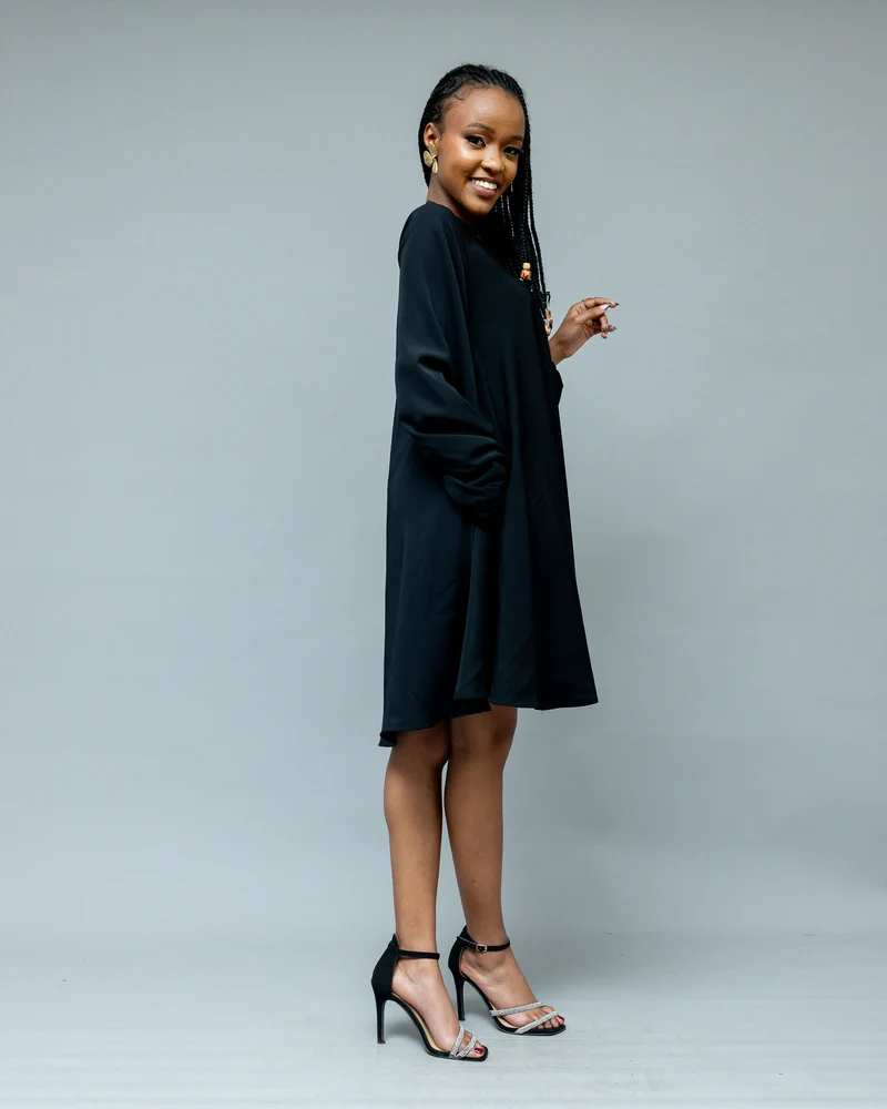 Afriwia Aura Shift Dress - Black