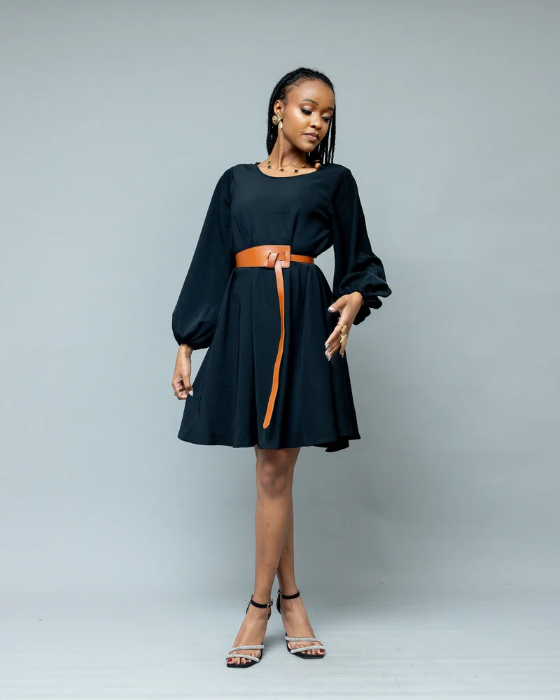 Afriwia Aura Shift Dress - Black