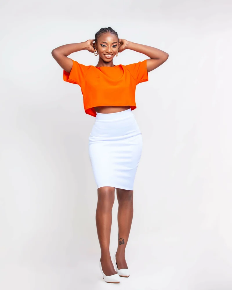 Da'Joy Fashions Orion Crop Top - Orange