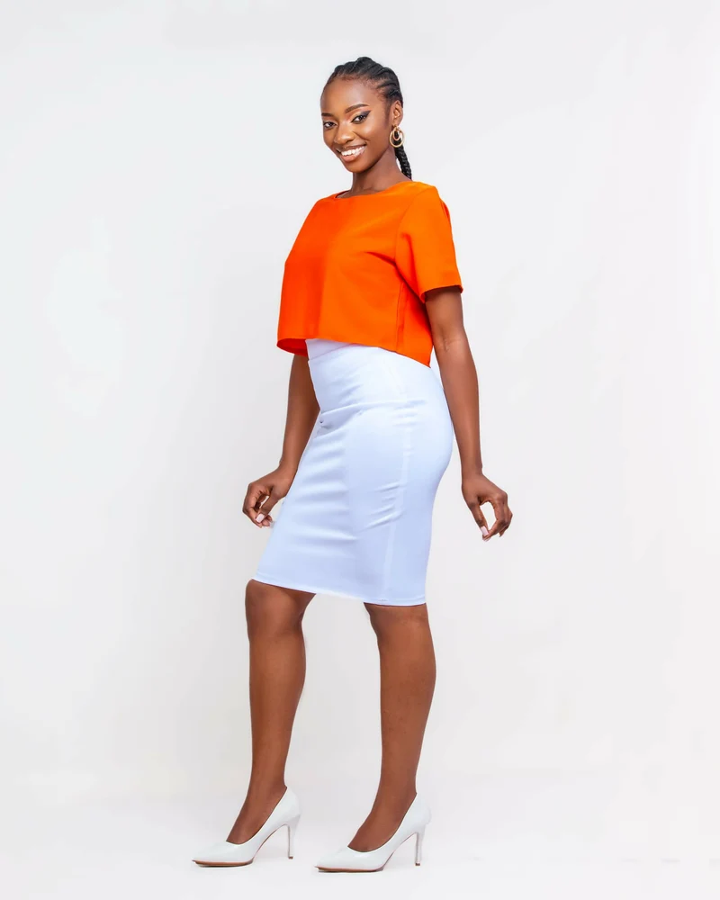 Da'Joy Fashions Orion Crop Top - Orange