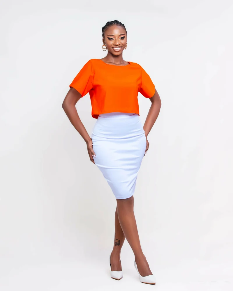Da'Joy Fashions Orion Crop Top - Orange