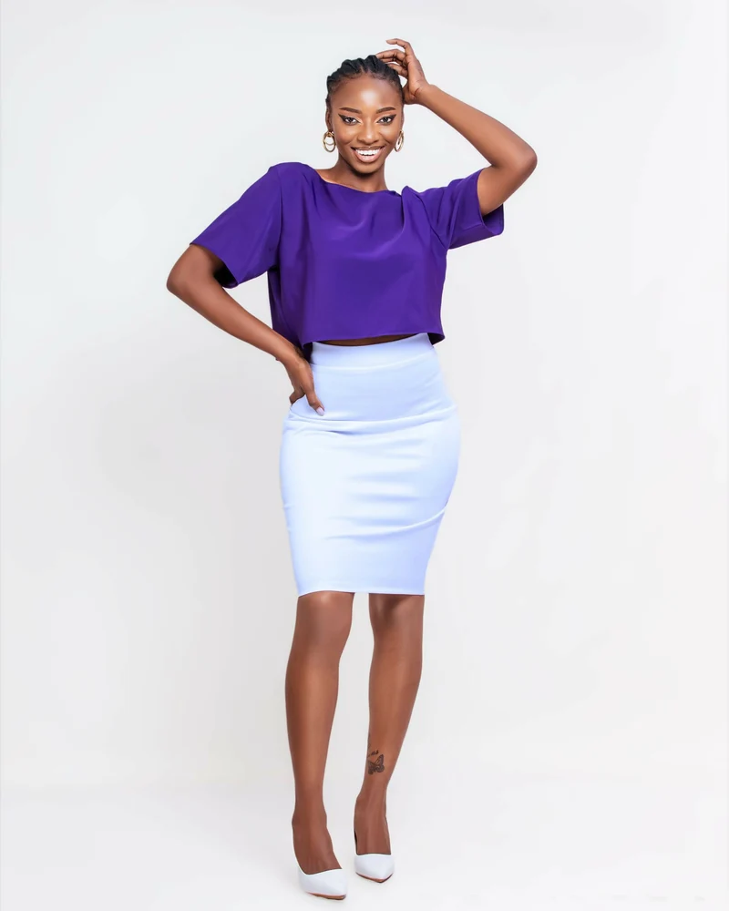 Da'Joy Fashions Orion Crop Top - Purple
