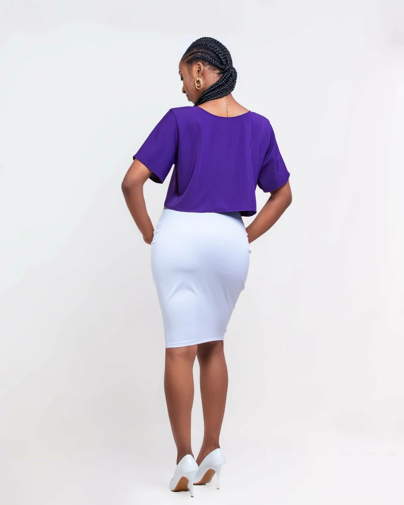 Da'Joy Fashions Orion Crop Top - Purple