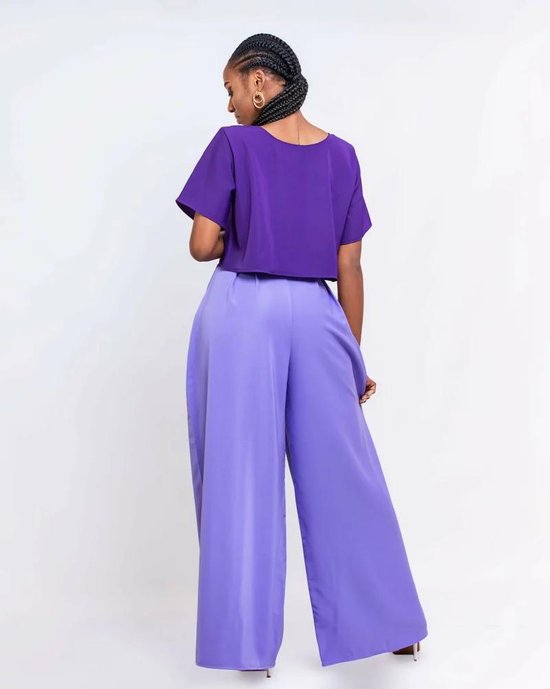 Da’Joy Fashions Elara Pant Set - Purple