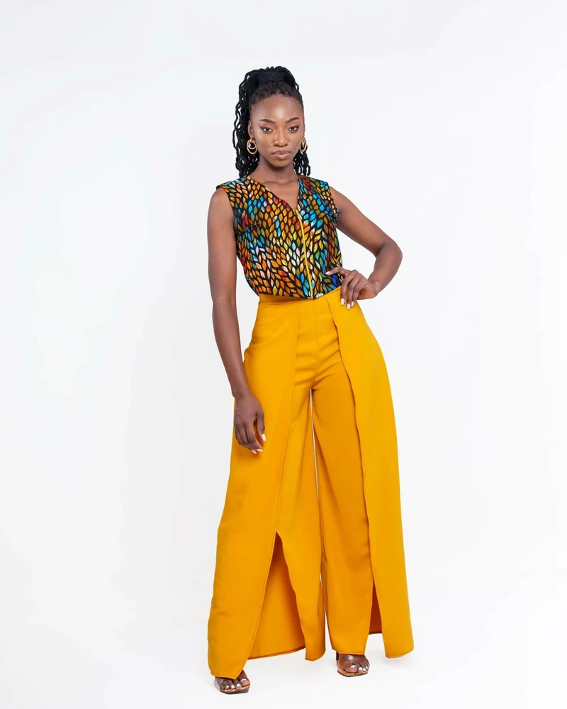 Da'Joy Fashions Aura Pant Set - Mustard