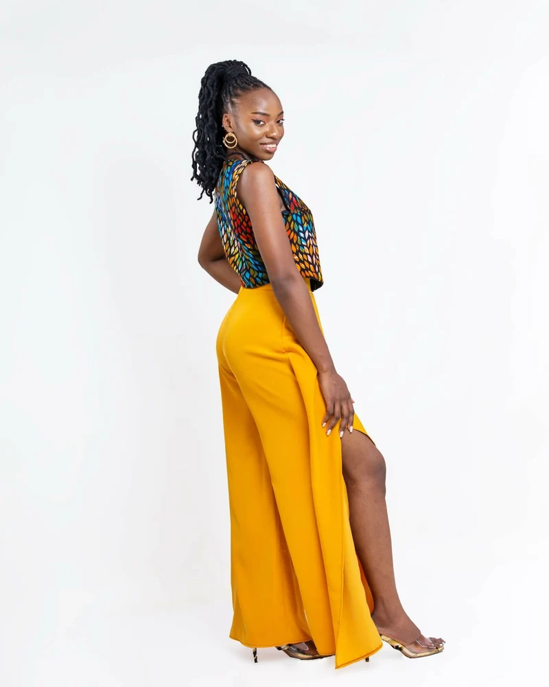 Da'Joy Fashions Aura Pant Set - Mustard