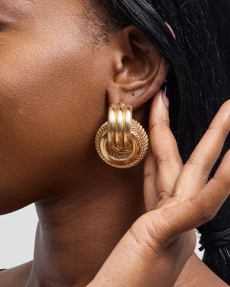 Nailu Leia Earrings- Gold