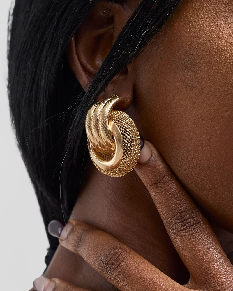 Nailu Leia Earrings- Gold