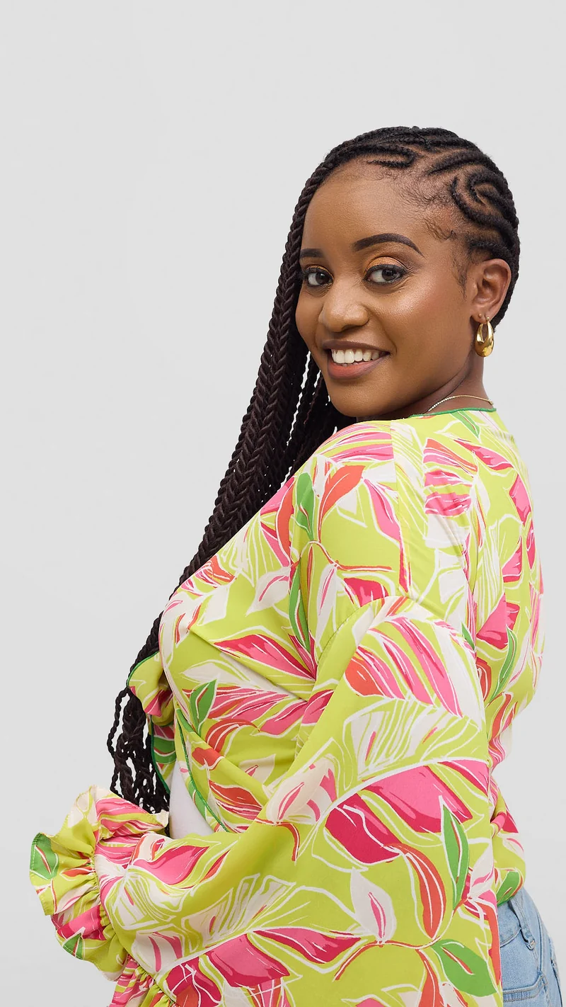 Marumara Creations Satura Tropical Print Top - Multicolored