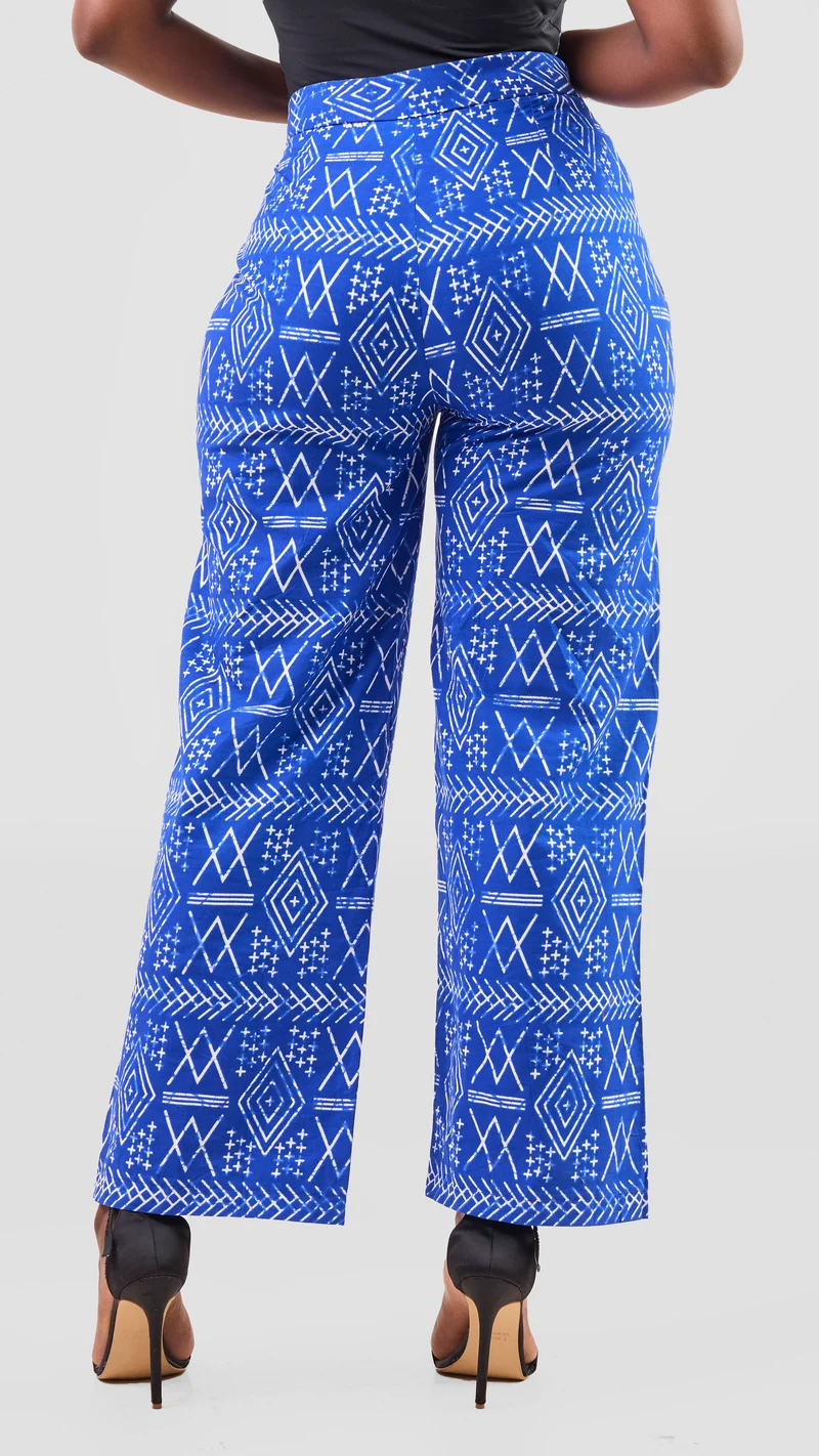 Marumara Creations Kisau Tribal Print Pallazo - Blue