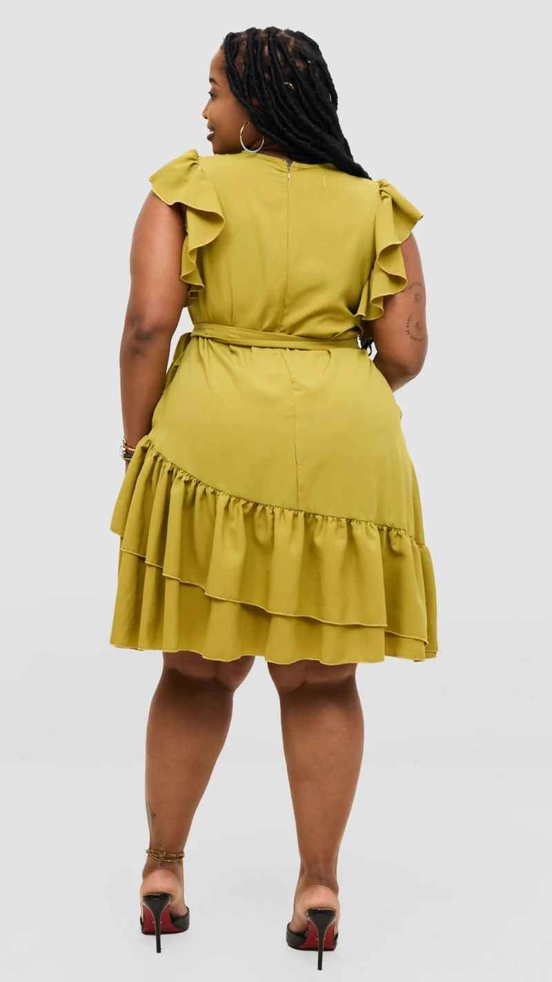 Magali Designs Curvy Plus Size Lulu Dress - Lime Green