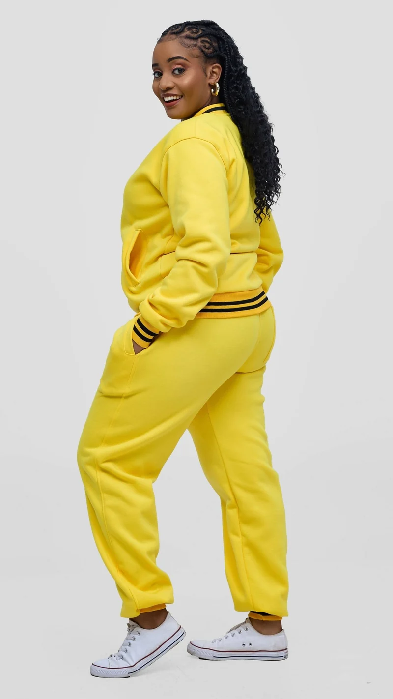 Timyt Urban Wear Joy Double Layered Set Jacket & Pant - Yellow