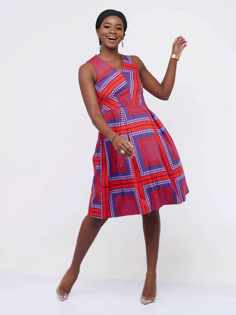 The Fashion Frenzy Polka Skater - Red