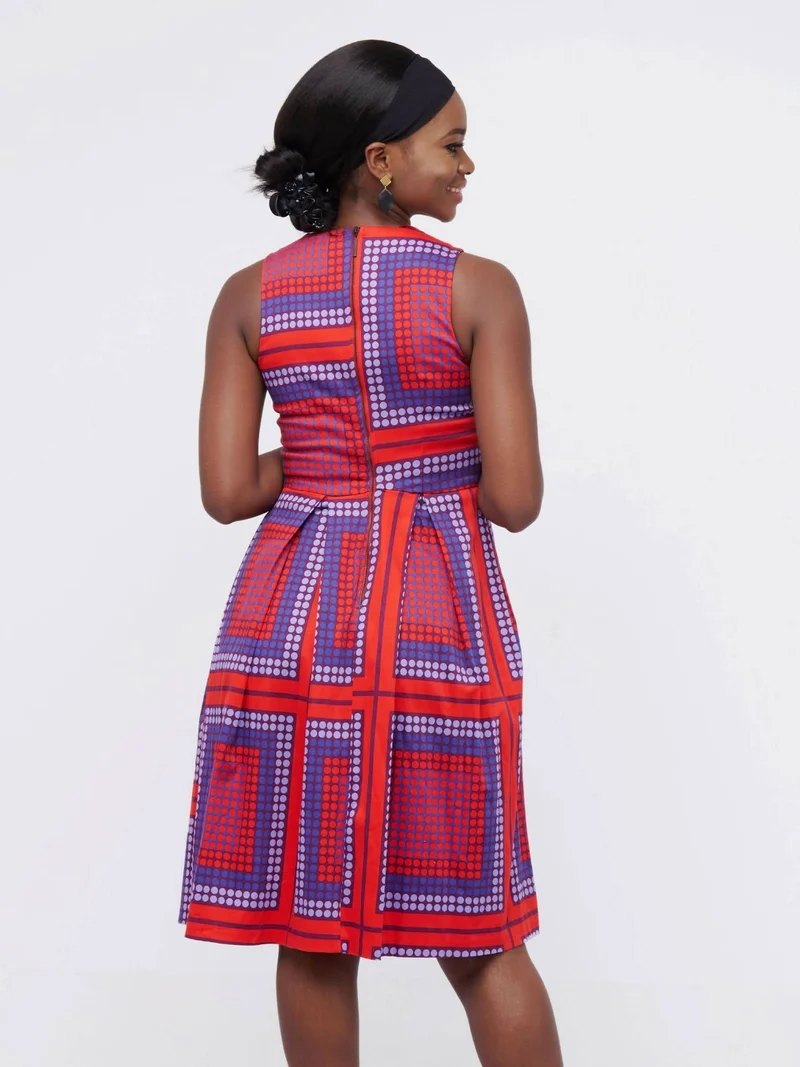 The Fashion Frenzy Polka Skater - Red