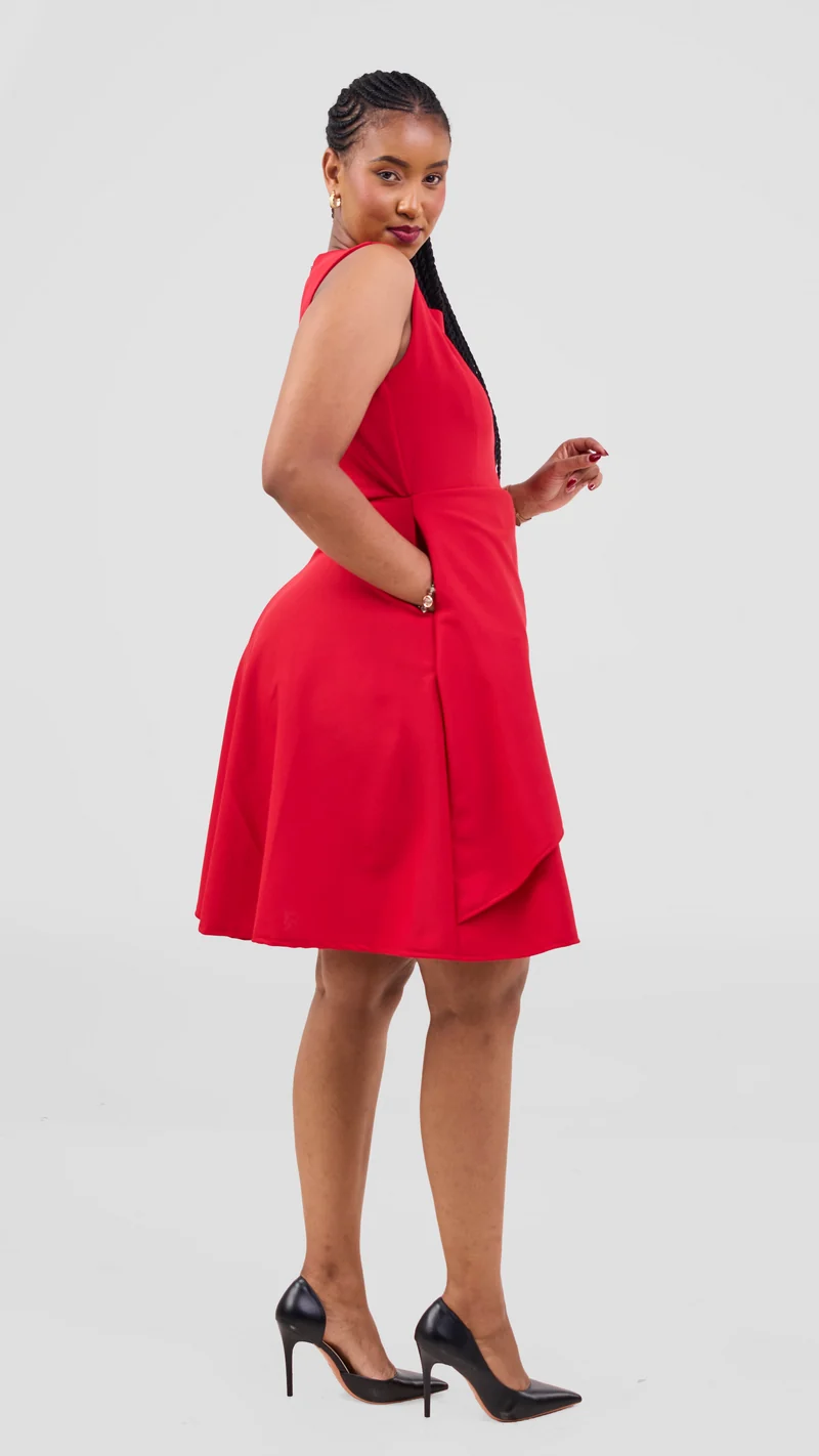 Silk House Collection Curvy Plus Size Brielle Dress - Red