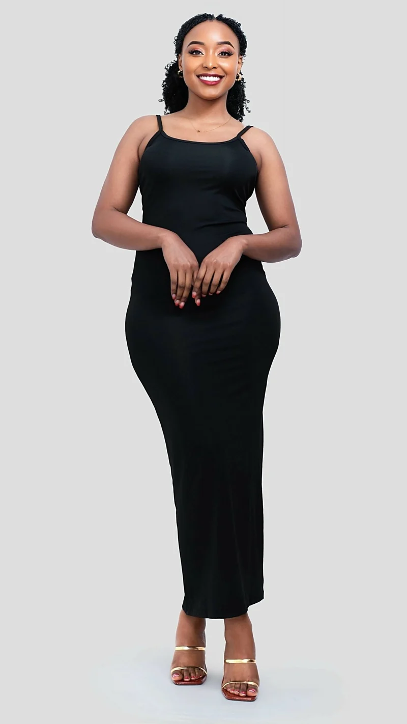 The Fashion Frenzy Luxe Bodycon - Black