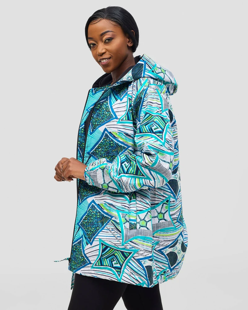Gravio Fashions Azule Hoodie Jacket - Teal