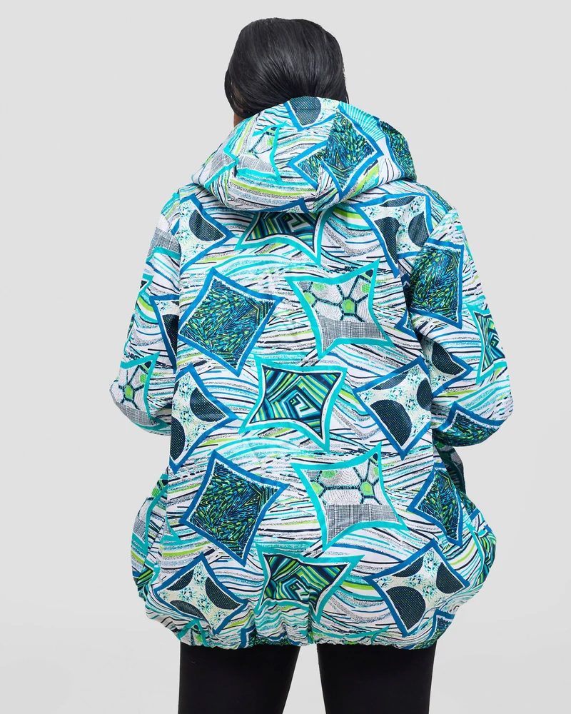 Gravio Fashions Azule Hoodie Jacket - Teal