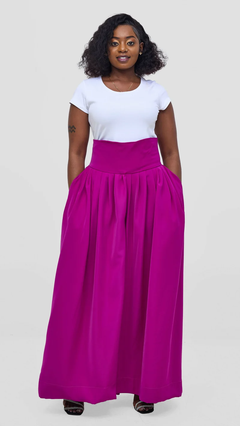 Izulu Chapeyu Pant - Magenta Print