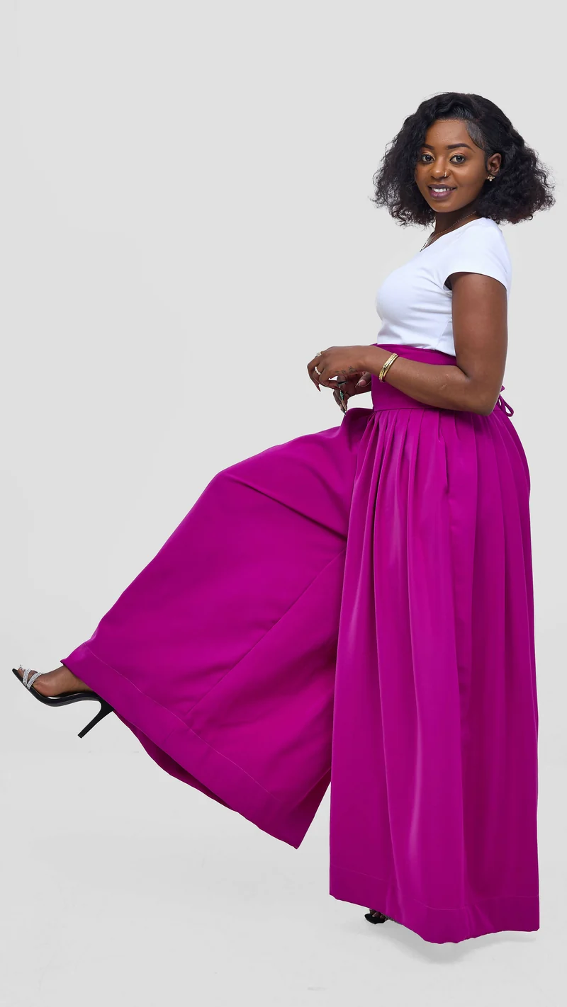 Izulu Chapeyu Pant - Magenta Print