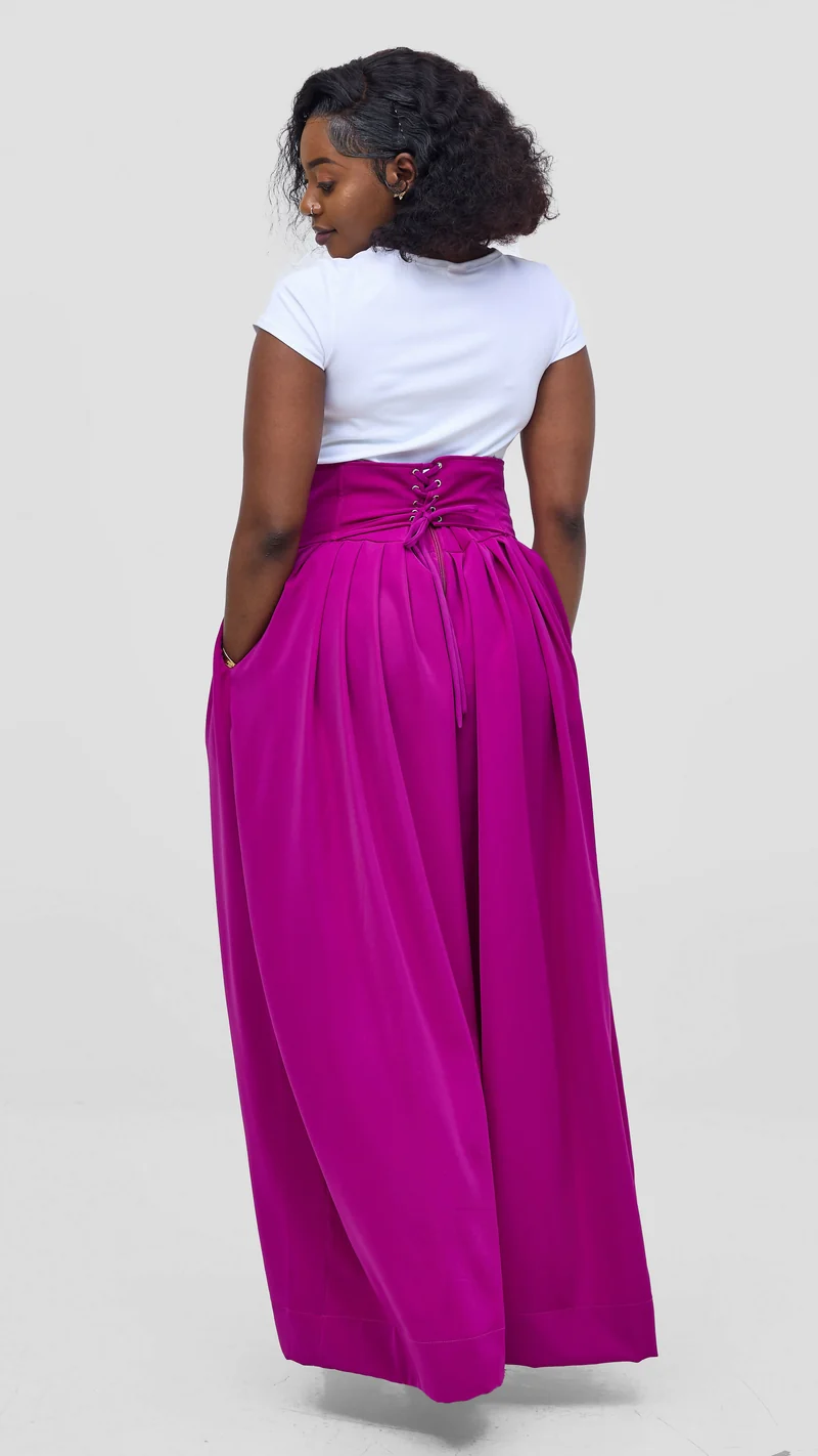 Izulu Chapeyu Pant - Magenta Print