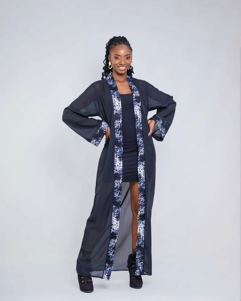 Da'Joy Fashions Rigel Kimono - Black