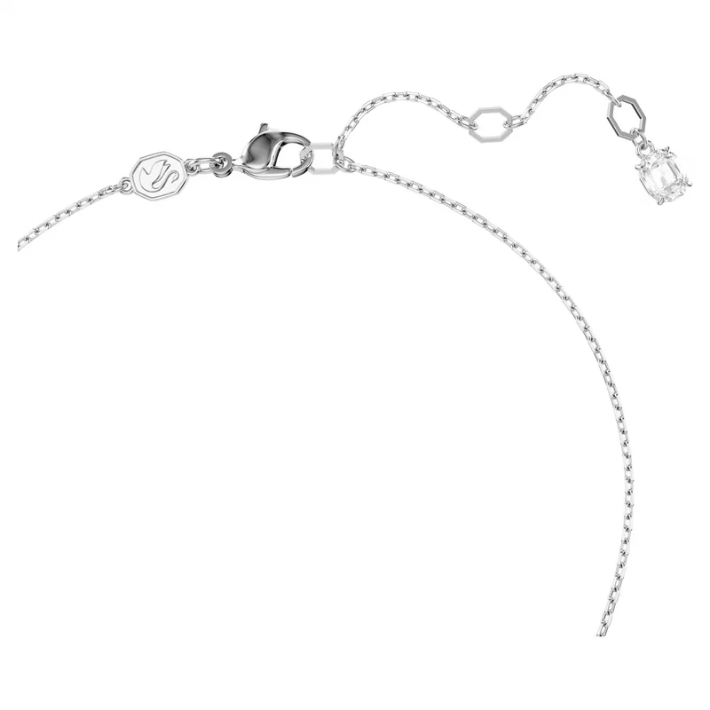 Swarovski Halskette Unisex Idyllia Hyperbola Herz Anhänger Blau Rhodiniert 5680403