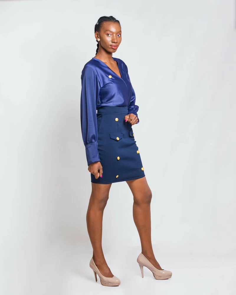 Da'Joy Fashions Melody Dress - Navy Blue