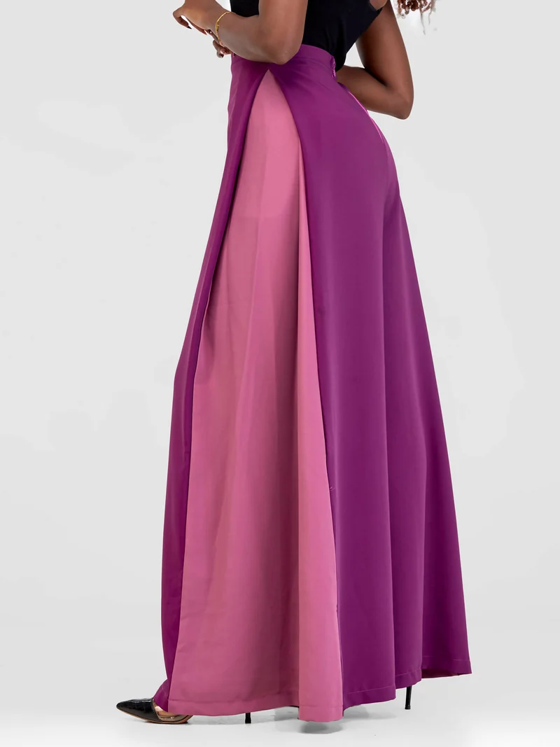 Cinta Palazzo Pants - Purple