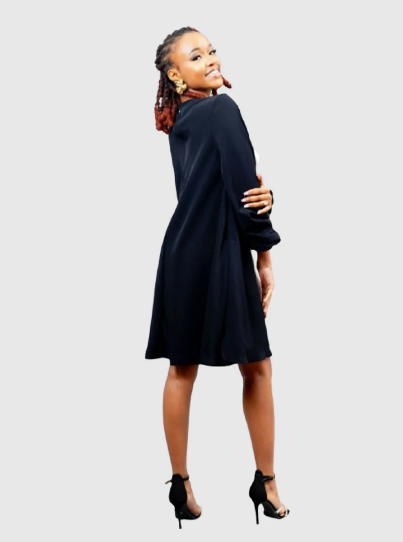 Afriwia Lulu Shift Dress - Black / White