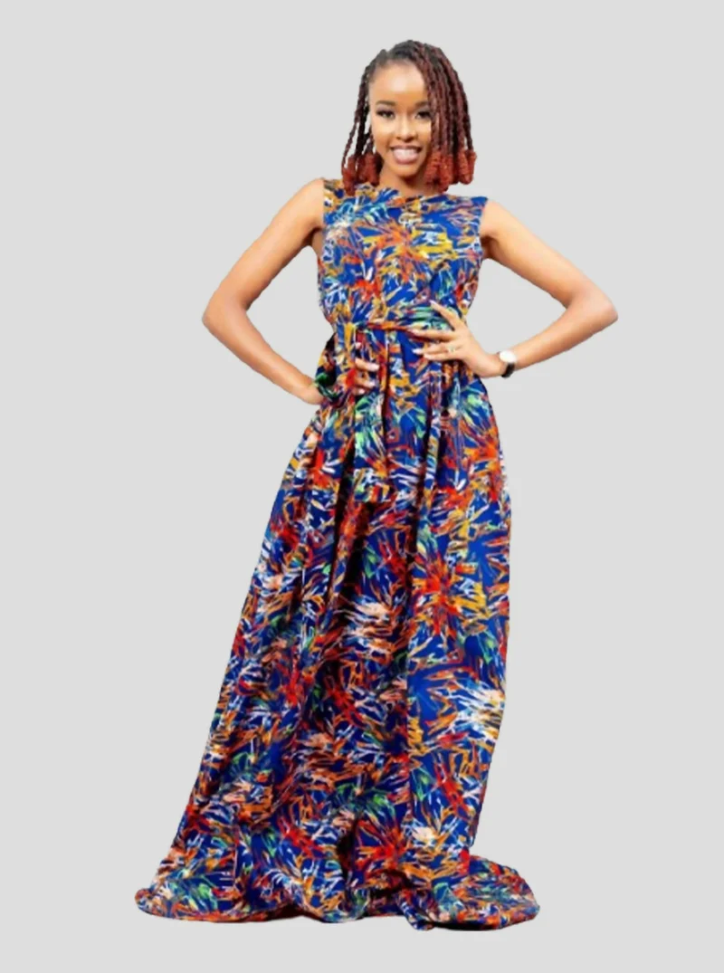 Afriwia Enterprise Khaya Ankara Dress - Floral
