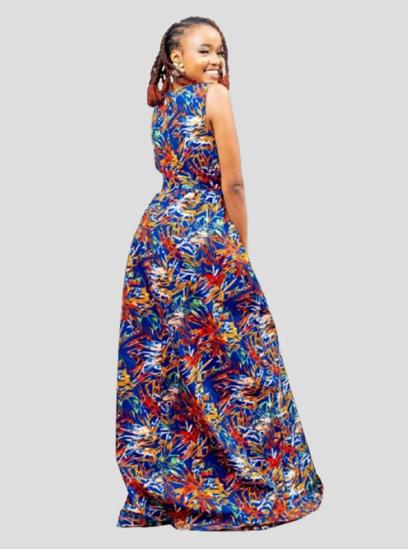 Afriwia Enterprise Khaya Ankara Dress - Floral